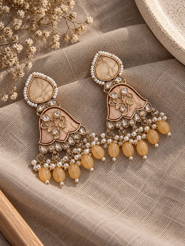 Gold_And_Yellow_Brass_Pearl_Jhumka_Earrings_For_Women