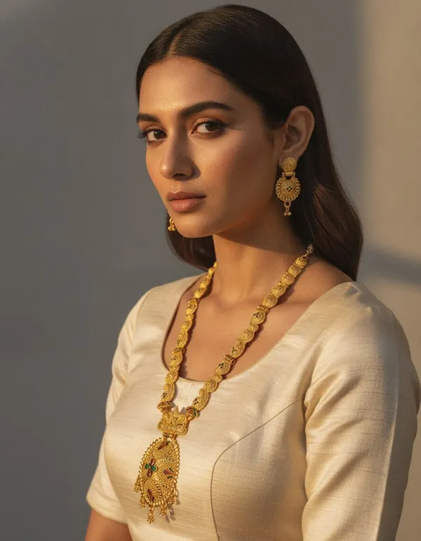 Gold_Brass_Traditional_Necklace_Set_For_Women