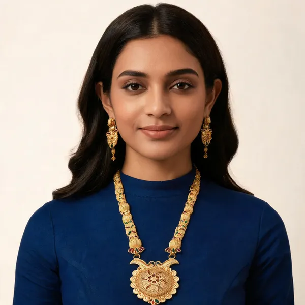 Gold_Brass_Traditional_Necklace_Set_For_Women