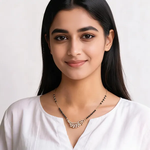 Gold_And_Black_Brass_Floral_Pendant_Mangalsutra_Necklace_For_Women