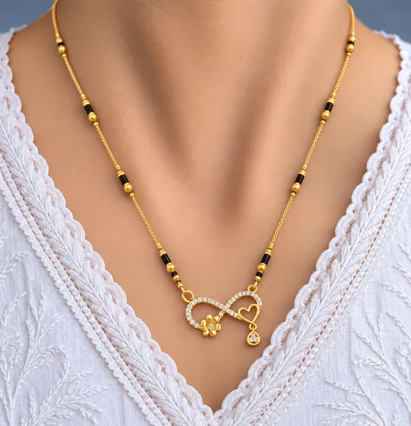 Gold_And_Black_Brass_Infinity_Heart_Mangalsutra_Necklace_For_Women