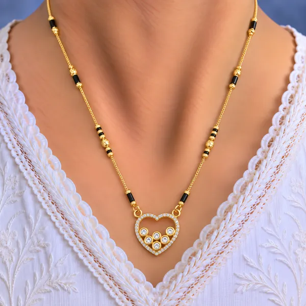 Gold_And_Black_Brass_Open_Heart_Five_Stone_Mangalsutra_Necklace_For_Women