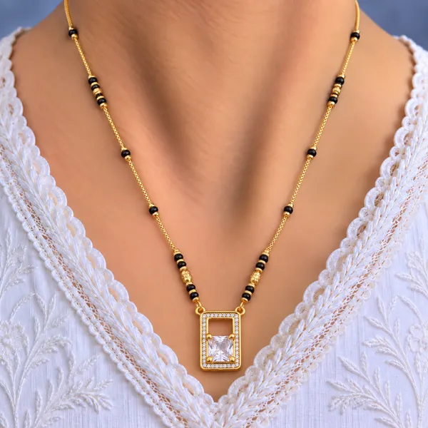 Gold_And_Black_Brass_Rectangle_Square_Stone_Mangalsutra_Necklace_For_Women