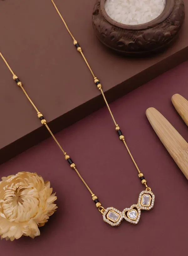 Gold_And_Black_Brass_Heart_Side_Frame_Mangalsutra_Necklace_For_Women