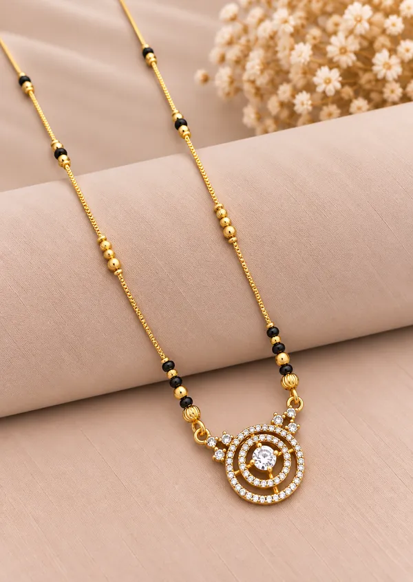 Gold_And_Black_Brass_Concentric_Circle_Mangalsutra_Necklace_For_Women
