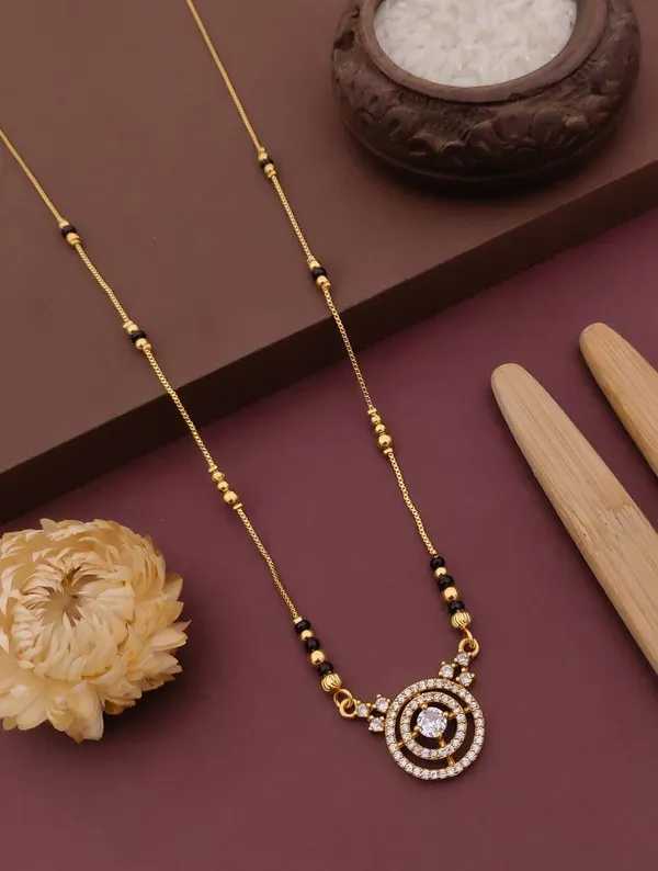 Gold_And_Black_Brass_Double_Circle_Side_Stone_Mangalsutra_Necklace_For_Women