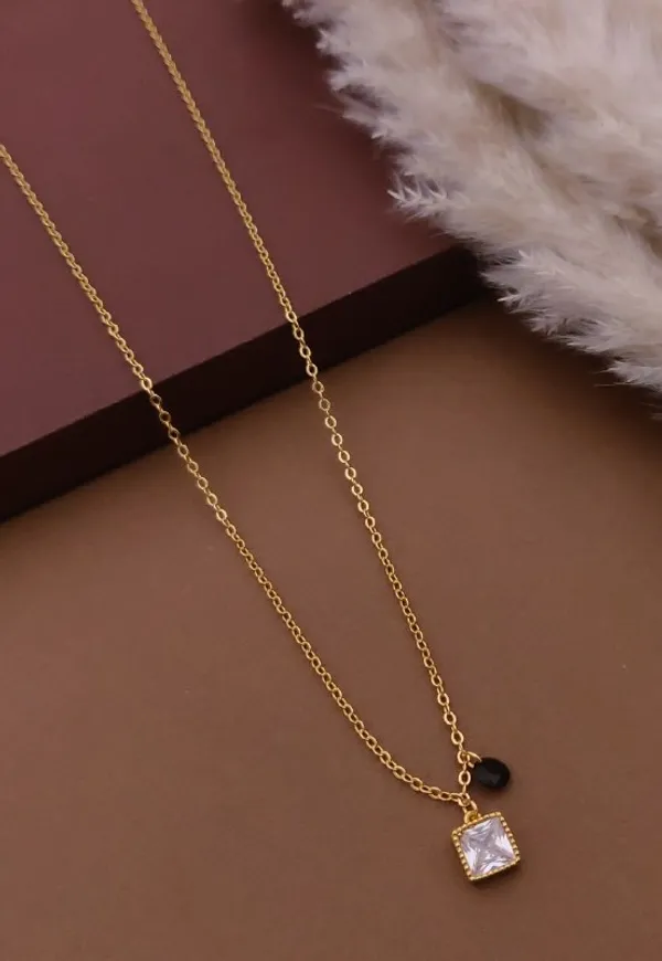 Gold_And_Black_Brass_Square_Clear_Black_Bead_Mangalsutra_Necklace_For_Women