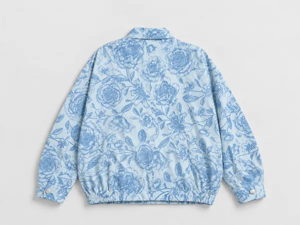 Blue_Floral_Print_Zip-Up_Jacket_for_Unisex