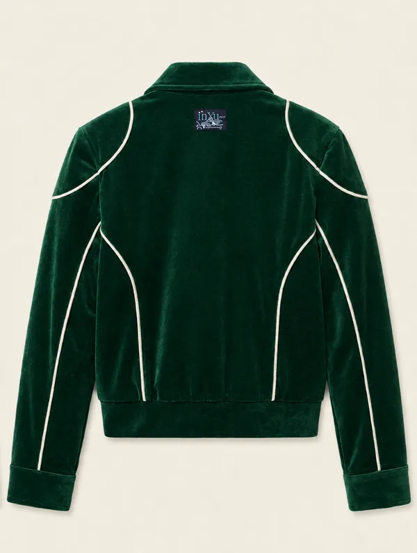 Green_Velvet_Zip-Up_Jacket_for_Unisex