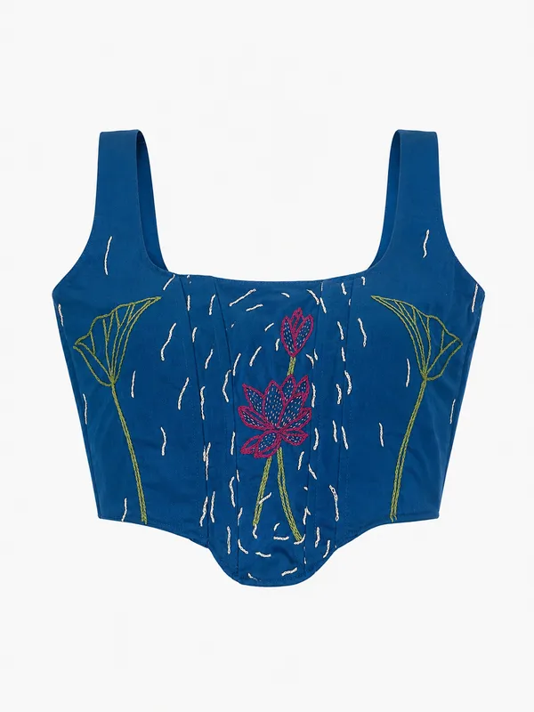 Blue_Embroidered_Corset_for_Women