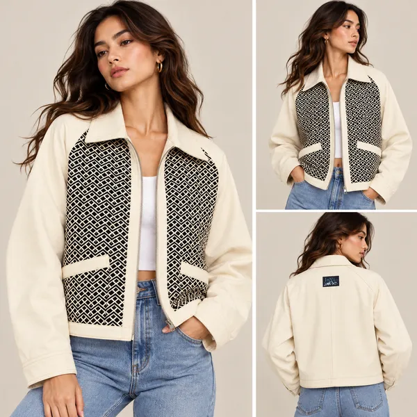 Cream_Patterned_Zip_Front_Jacket_