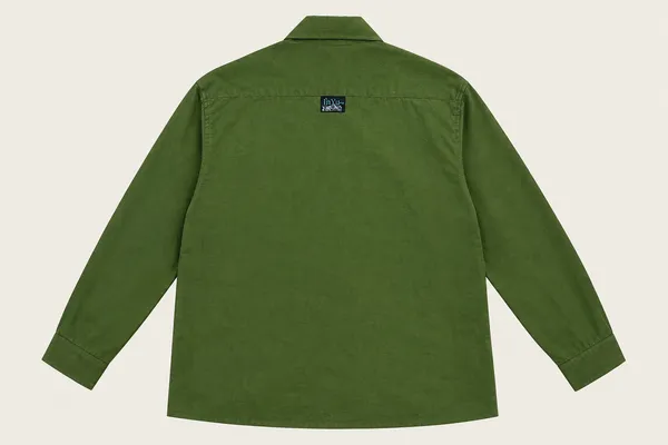 Green_Embroidered_Cotton_double_collar_Casual_boxy_fit_Shirt_for_Unisex