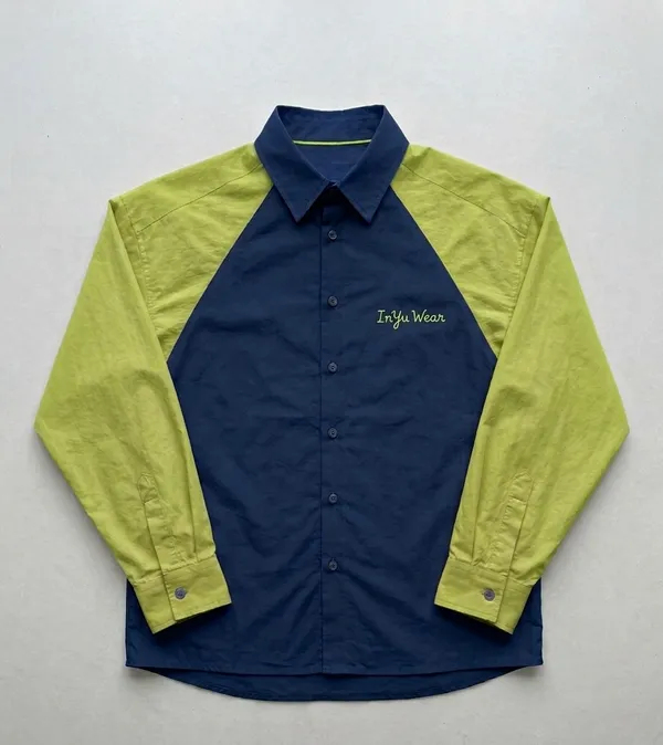 Navy_Blue_Color_Block_Full_Sleeve_Shirt_for_Unisex