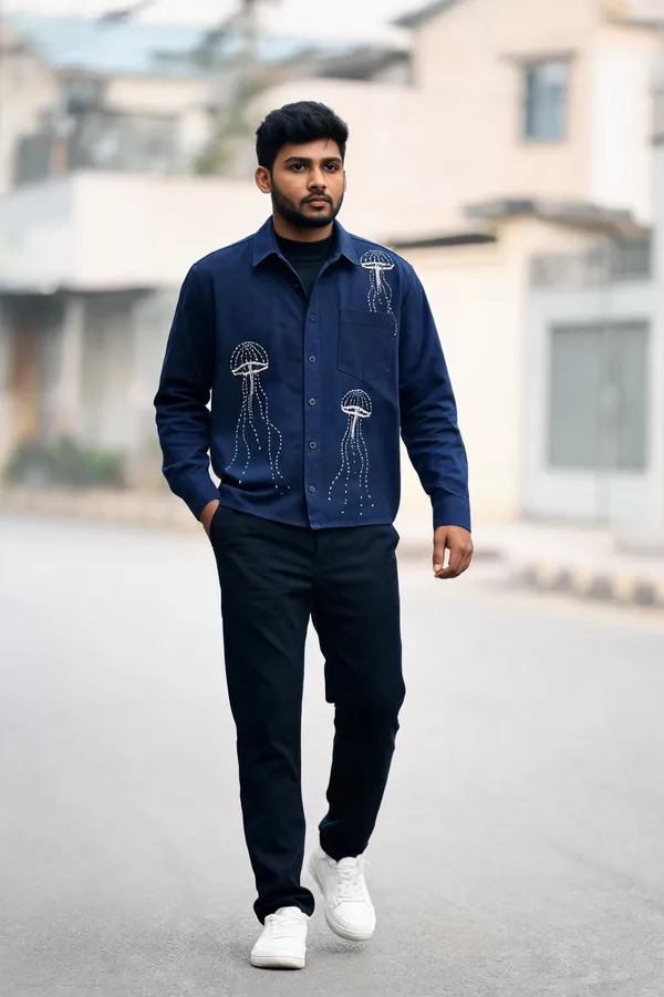 Navy_Embroidered_Full_Sleeve_Boxy_Fit_Shirt_For_Men