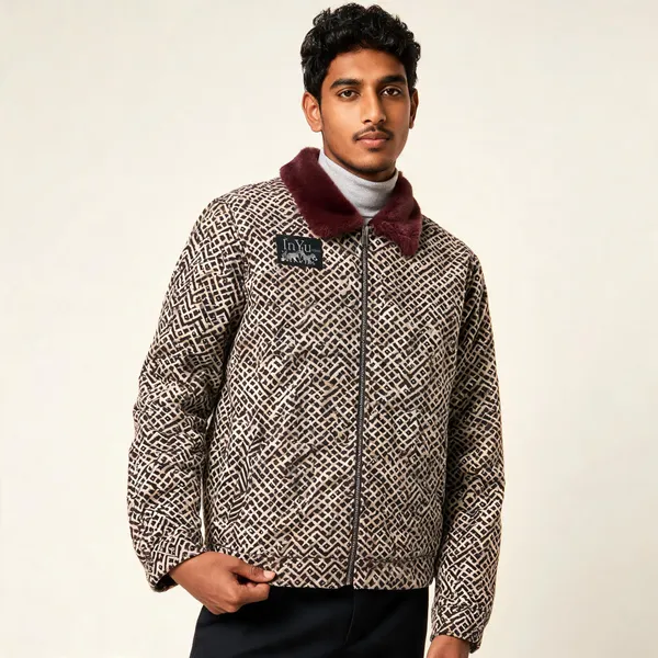 Black_Jacquard_Regular_Fit_Jacket_For_Unisex
