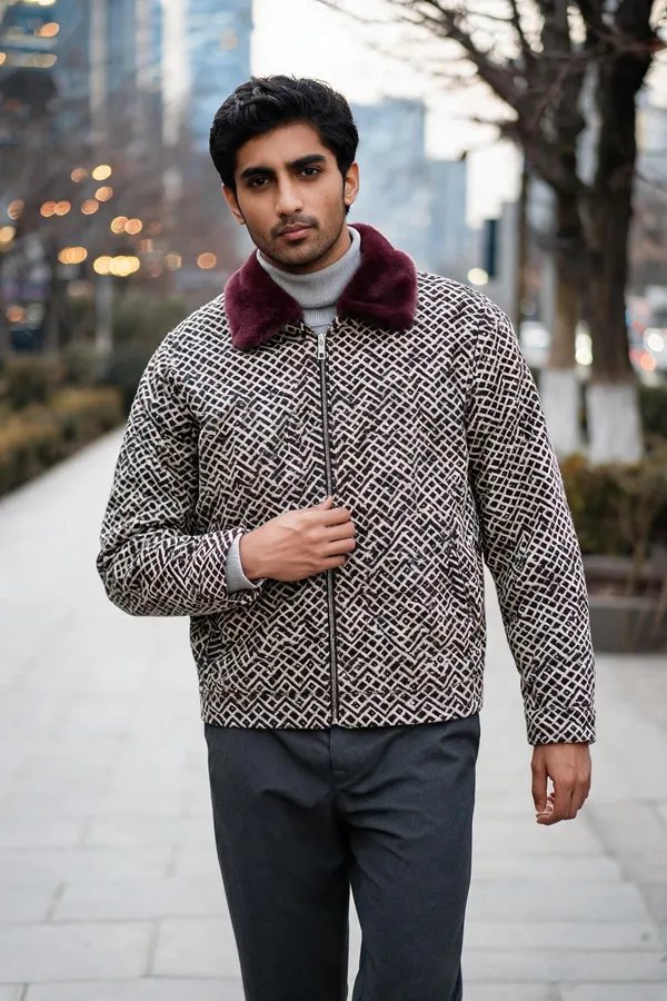 Black_Jacquard_Regular_Fit_Jacket_For_Unisex