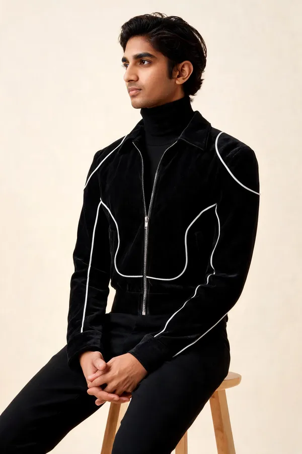 Black_Velvet_Cropped_Jacket_For_Unisex
