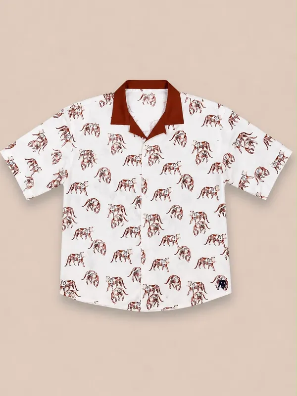 White_Printed_Embroidered_Short_Sleeve__boxy_fit_Shirt_for_Unisex