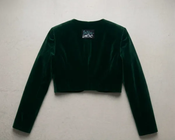 Green_Velvet_Cropped_Bolero_Jacket_for_Women