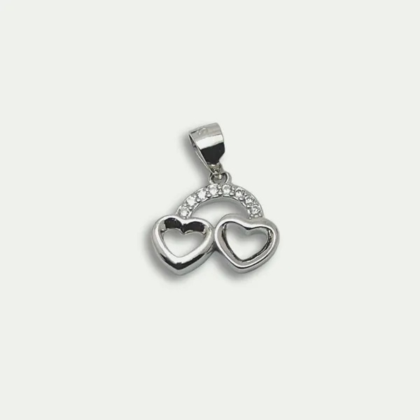 925_Silver_Twin_Heart_Pendant_With_Cz_Stones