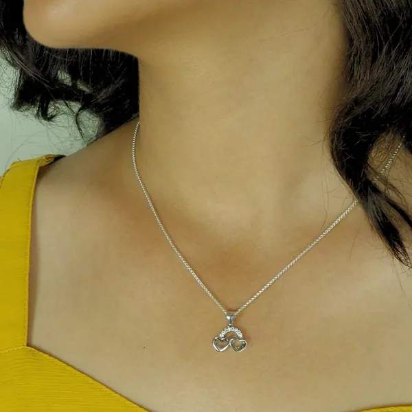 925_Silver_Twin_Heart_Pendant_With_Cz_Stones