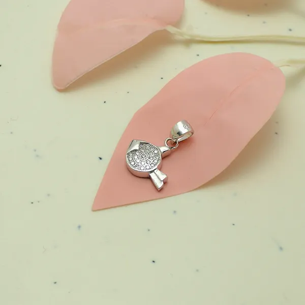 925_Silver_Fish_Pendant_With_Cz_Accent