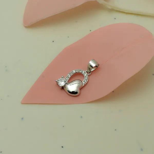 925_Silver_Heart_Lock_Pendant_With_Cz_Accents