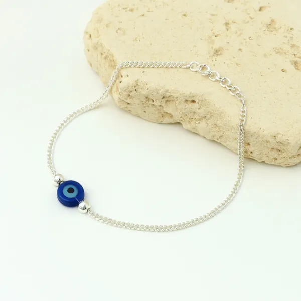925_Silver_Evil_Eye_Protection_Bracelet_Minimal_Charm