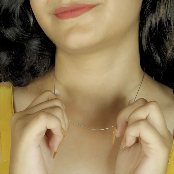 925_Silver_Flat_Snake_Chain_Necklace_Sleek_Minimal