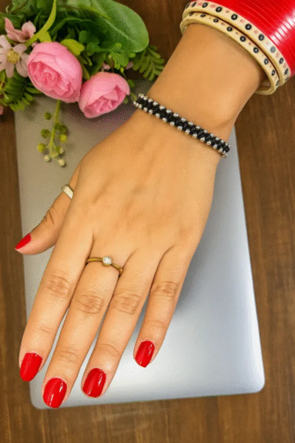 Nazariya_Black_Thread_Bracelet_With_925_Silver_Beads_Pack_Of_2_6_Gm_Adult
