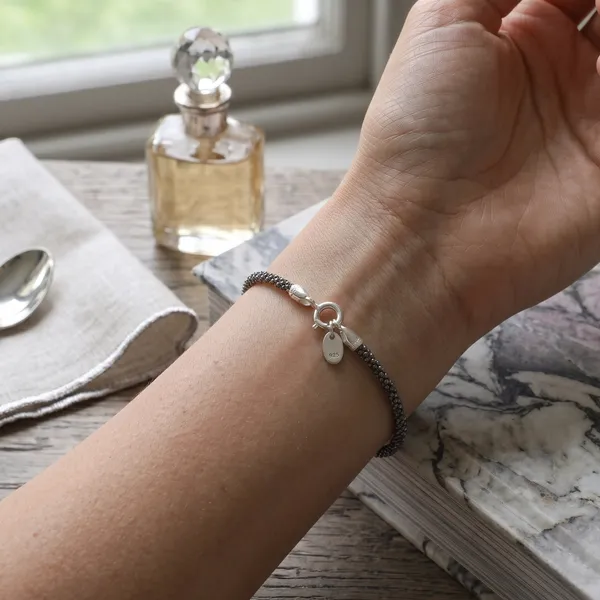 Oxidised_Caviar_Bracelet_In_925_Silver