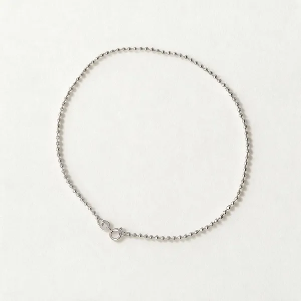 925_Silver_Beaded_Anklet_Minimal_Ball_Chain_Anklet_For_Women