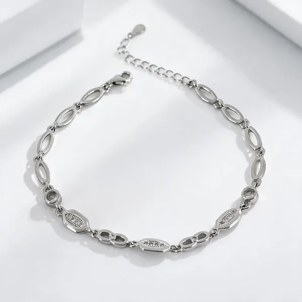 Halo_Link_Bracelet_In_925_Sterling_Silver_7_Gm