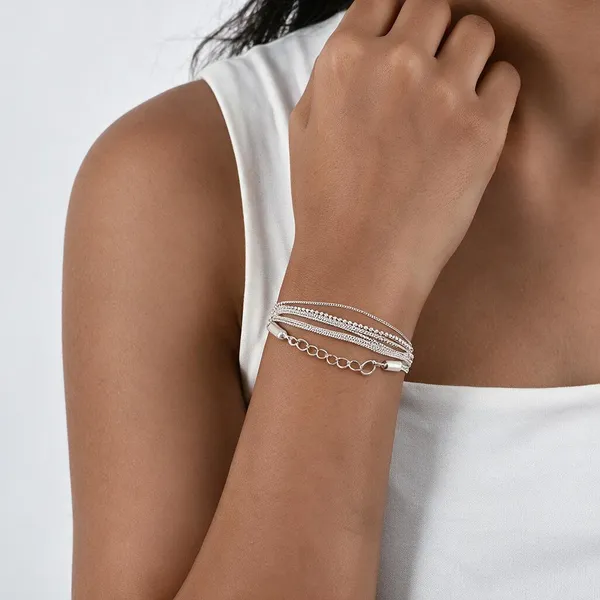 Cascade_Link_Bracelet_In_925_Sterling_Silver_4_6_Gm