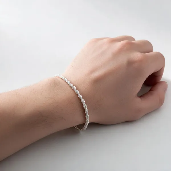 925_Sterling_Silver_Men_S_Twisted_Rope_Bracelet_10_Gm