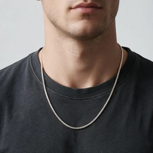 925_Silver_Box_Chain_For_Pendants_Sleek_Minimal_Design