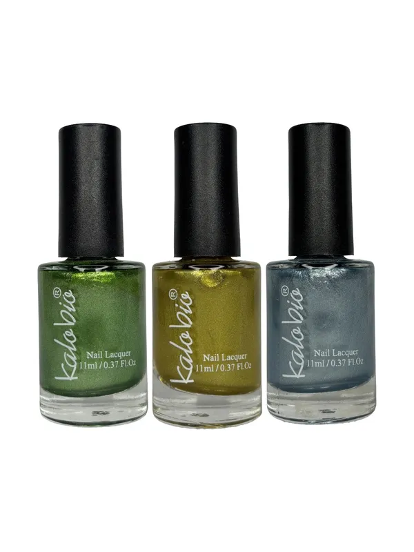 KALOBIO_Metallic_Nail_Enamel_-_Rallye,_Granola_&_Lumineon_KM1/M2/M3