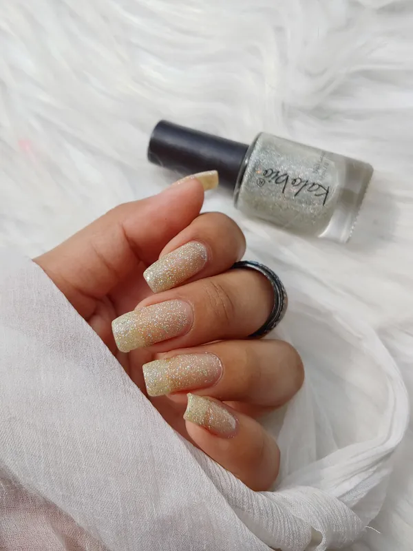 ColorHalo_Glitter_Nail_Lacquer_|_Intense_Sparkle,_Long-Lasting,_Chip-Resistant_&_Quick_Dry_Formula_|_Starlit_KSK03_|_11ml_-_Pack_of_2