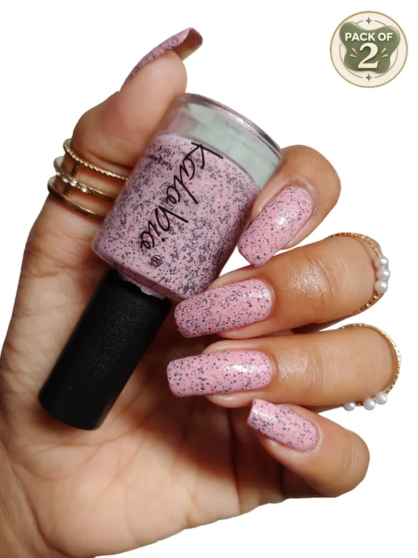 ColorHalo_Cookie_Crumble_Nail_Lacquer_|_Textured_Crumble_Effect,_Long-Lasting,_Chip-Resistant_&_Quick_Dry_|_Hibiscus_KCC06_11ml_-_Pack_of_2