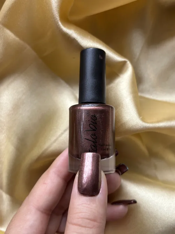 ColorHalo_Metallic_Nail_Lacquer_|_Long-Lasting,_High_Shine,_Chip-Resistant_&_Quick_Dry_Finish_|_Bronzelle_KM30_|_11ml_-_Pack_of_2