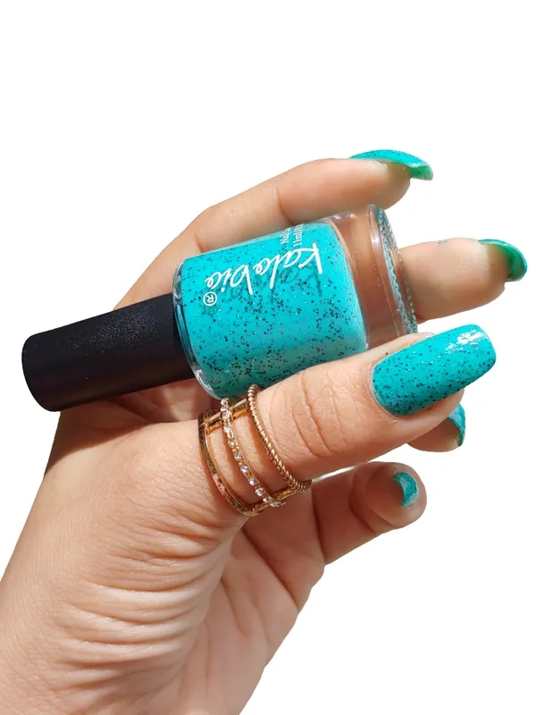 ColorHalo_Cookie_Crumble_Nail_Lacquer_|_Textured_Crumble_Effect,_Long-Lasting,_Chip-Resistant_&_Quick_Dry_|_Teal_KCC16_11ml_-_Pack_of_2