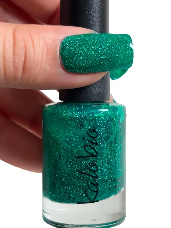 ColorHalo_Glitter_Nail_Lacquer_|_Intense_Sparkle,_Long-Lasting,_Chip-Resistant_&_Quick_Dry_Formula_|_Green_Sparkle_KSK02_|_11ml_-_Pack_of_2