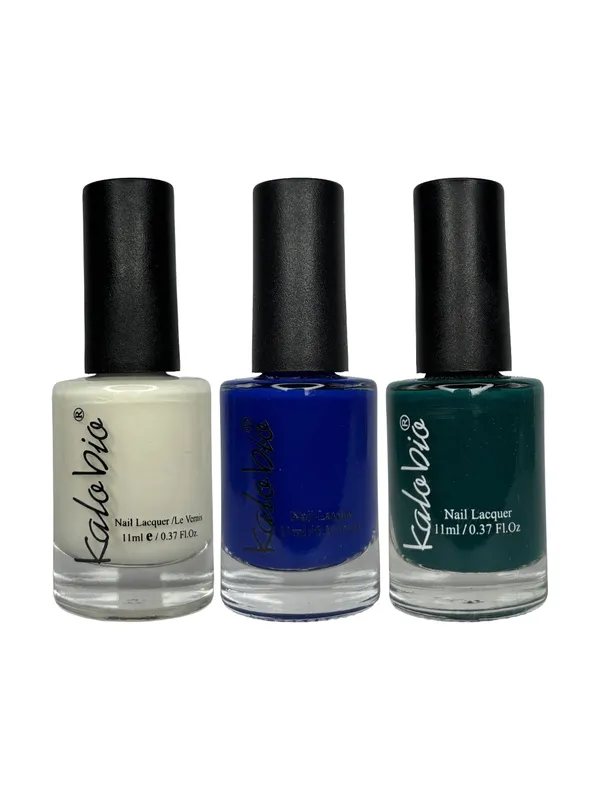 KALOBIO_Pastel_Nail_Enamel_Trio_–_Snowy,_Bluebell_&_Cadmium_|_Speckled_Nail_Polish_Set_|_Long-Lasting,_Quick-Dry