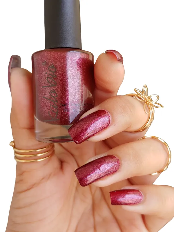 ColorHalo_Metallic_Nail_Lacquer_|_Long-Lasting,_High_Shine,_Chip-Resistant_&_Quick_Dry_Finish_|_Dark_Garnet_KM20_|_11ml_-_Pack_of_2