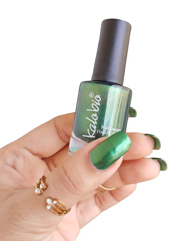 ColorHalo_Metallic_Nail_Lacquer_|_Long-Lasting,_High_Shine,_Chip-Resistant_&_Quick_Dry_Finish_|_Juniper_KM32_|_11ml_-_Pack_of_2