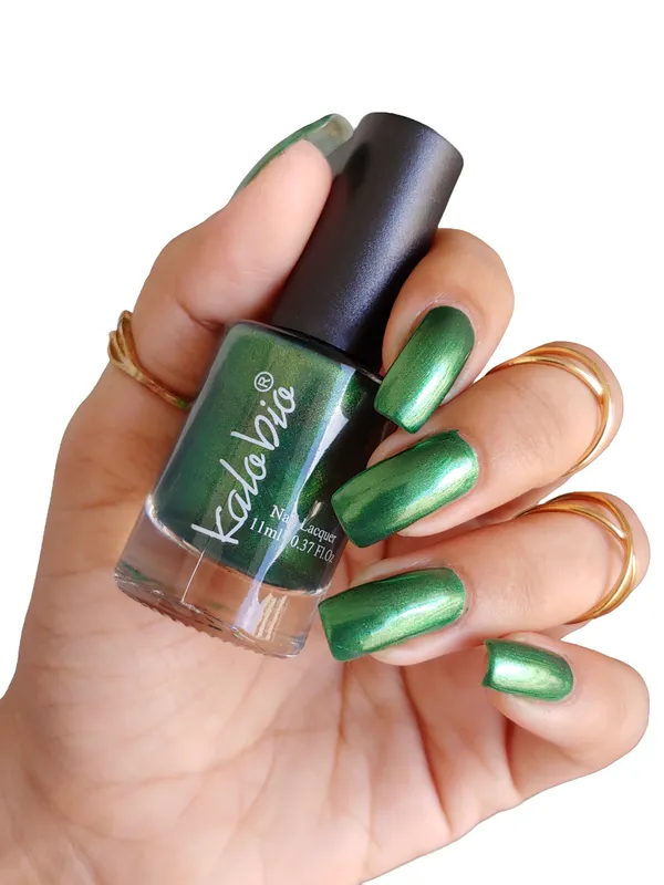 ColorHalo_Metallic_Nail_Lacquer_|_Long-Lasting,_High_Shine,_Chip-Resistant_&_Quick_Dry_Finish_|_Juniper_KM32_|_11ml_-_Pack_of_2