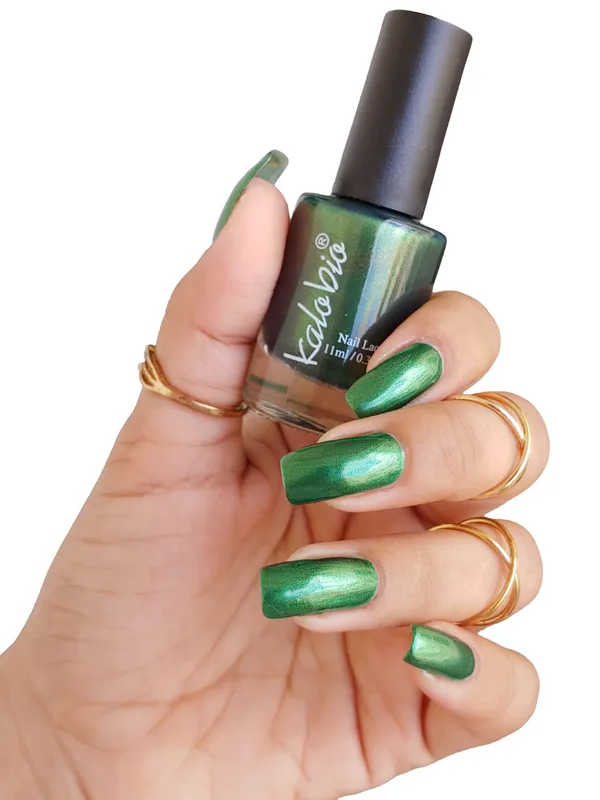 ColorHalo_Metallic_Nail_Lacquer_|_Long-Lasting,_High_Shine,_Chip-Resistant_&_Quick_Dry_Finish_|_Juniper_KM32_|_11ml_-_Pack_of_2