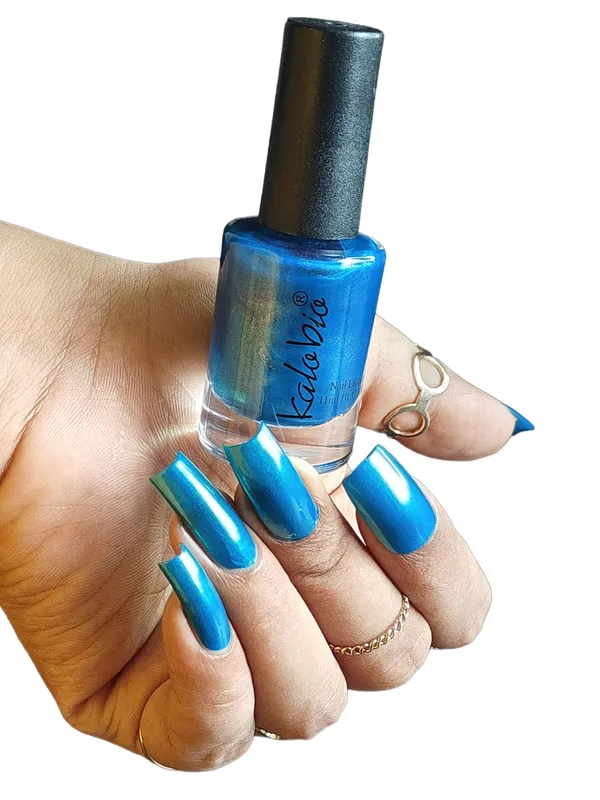 ColorHalo_Metallic_Nail_Lacquer_|_Long-Lasting,_High_Shine,_Chip-Resistant_&_Quick_Dry_Finish_|_Sapphire_KM28_|_11ml_-_Pack_of_2