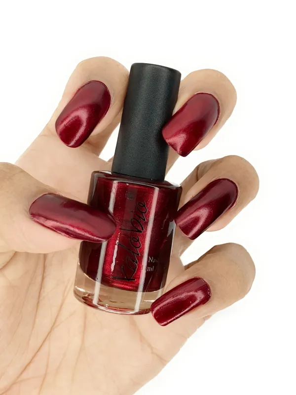 ColorHalo_Metallic_Nail_Lacquer_|_Long-Lasting,_High_Shine,_Chip-Resistant_&_Quick_Dry_Finish_|_Wine_KM5_|_11ml_-_Pack_of_2