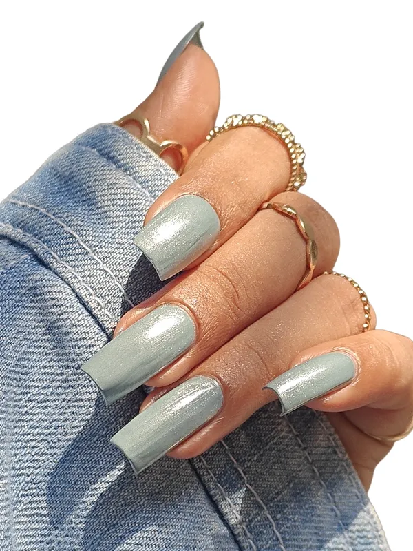 ColorHalo_Enamel_Nail_Lacquer_Polish_|_7-Day_Long_Wear_|_High_Shine,_Quick_Dry_&_Chip_Resistant_|_Vegan_Formula_|_Seaglass_KG09_|_11ml_-_Pack_of_2